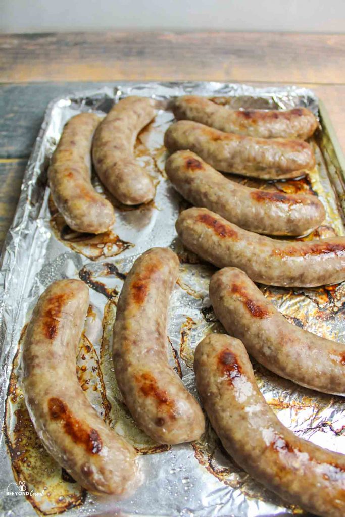 How to Cook Brats in The Oven - BeeyondCereal