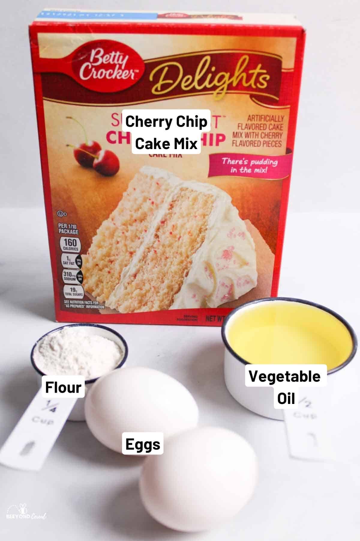 cherry chip cookie dough ingredients