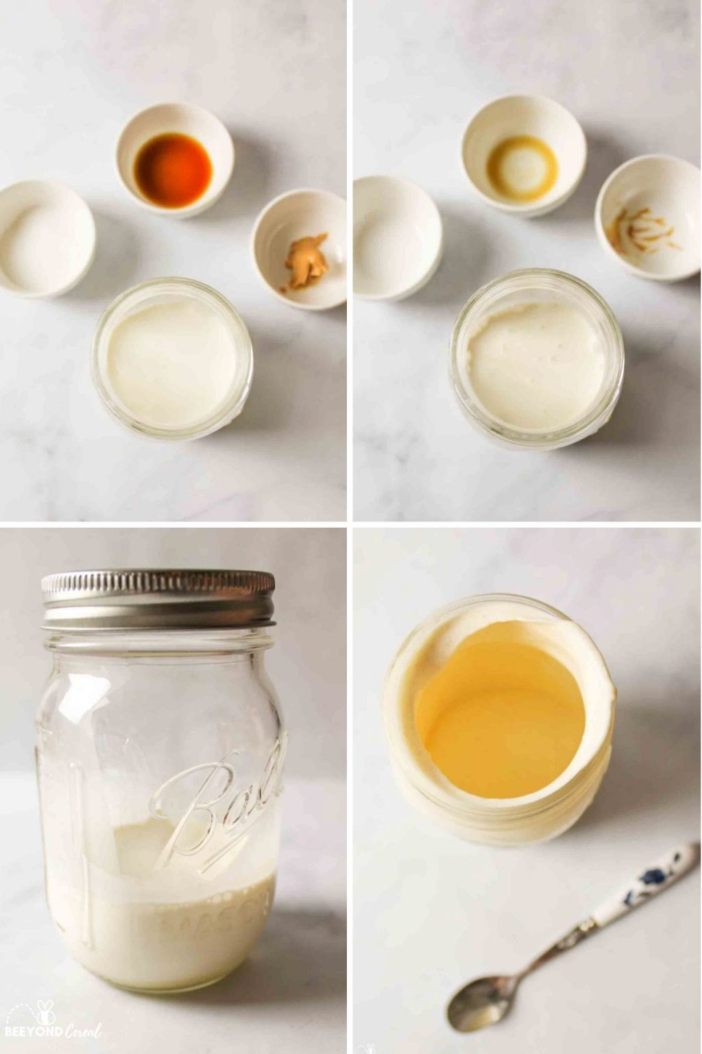 Peanut Butter Mason Jar Ice Cream BeeyondCereal