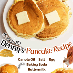 promotional graphic for copycat dennys pancake recipe