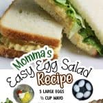 Mommas Easy Egg Salad Recipe promotional pic