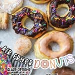 promotional image for air fryer donuts