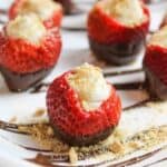 Cheesecake Stuffed Strawberries.