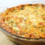 Crustless Veggie Quiche.