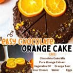 promotional images for Easy Chocolate Orange Cake