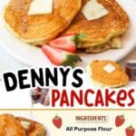 promotional images for Dennys Pancakes