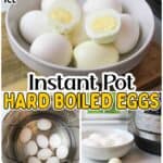 promotional images for Instant Pot Hard Boiled Eggs