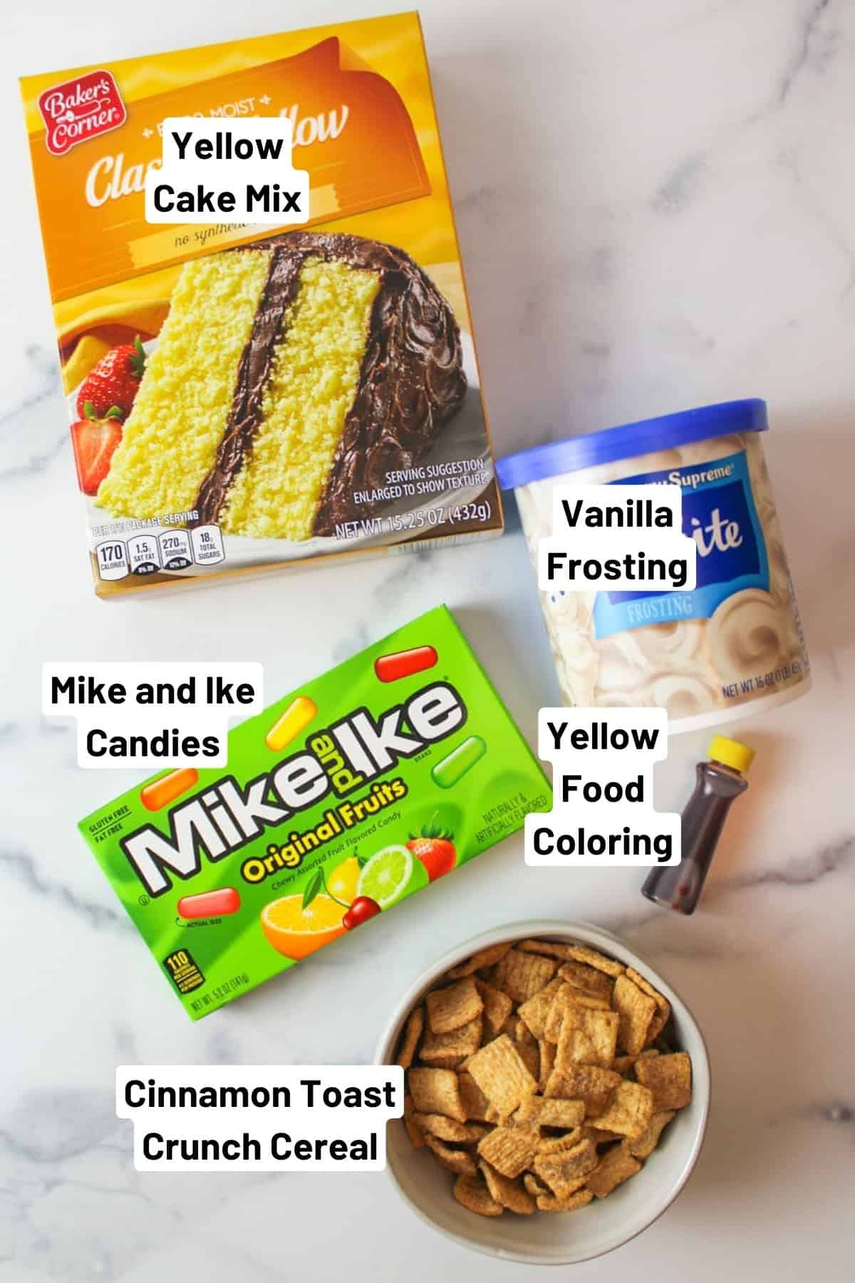 ingredients needed to make nacho cupcakes