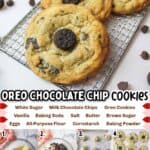 promotional graphic for Oreo Chocolate Chip Cookies
