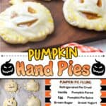promotional graphic for Pumpkin Hand Pies