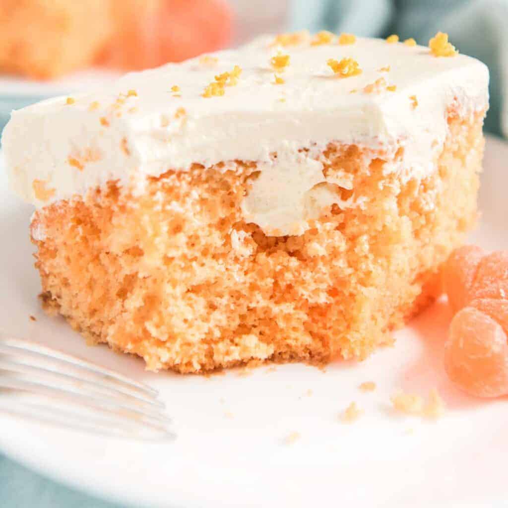 Creamsicle Poke Cake by Shaken Together Life
