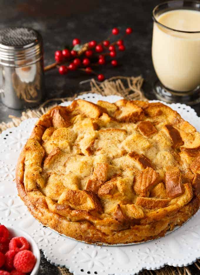 Eggnog Bread Pudding by Simply Stacie