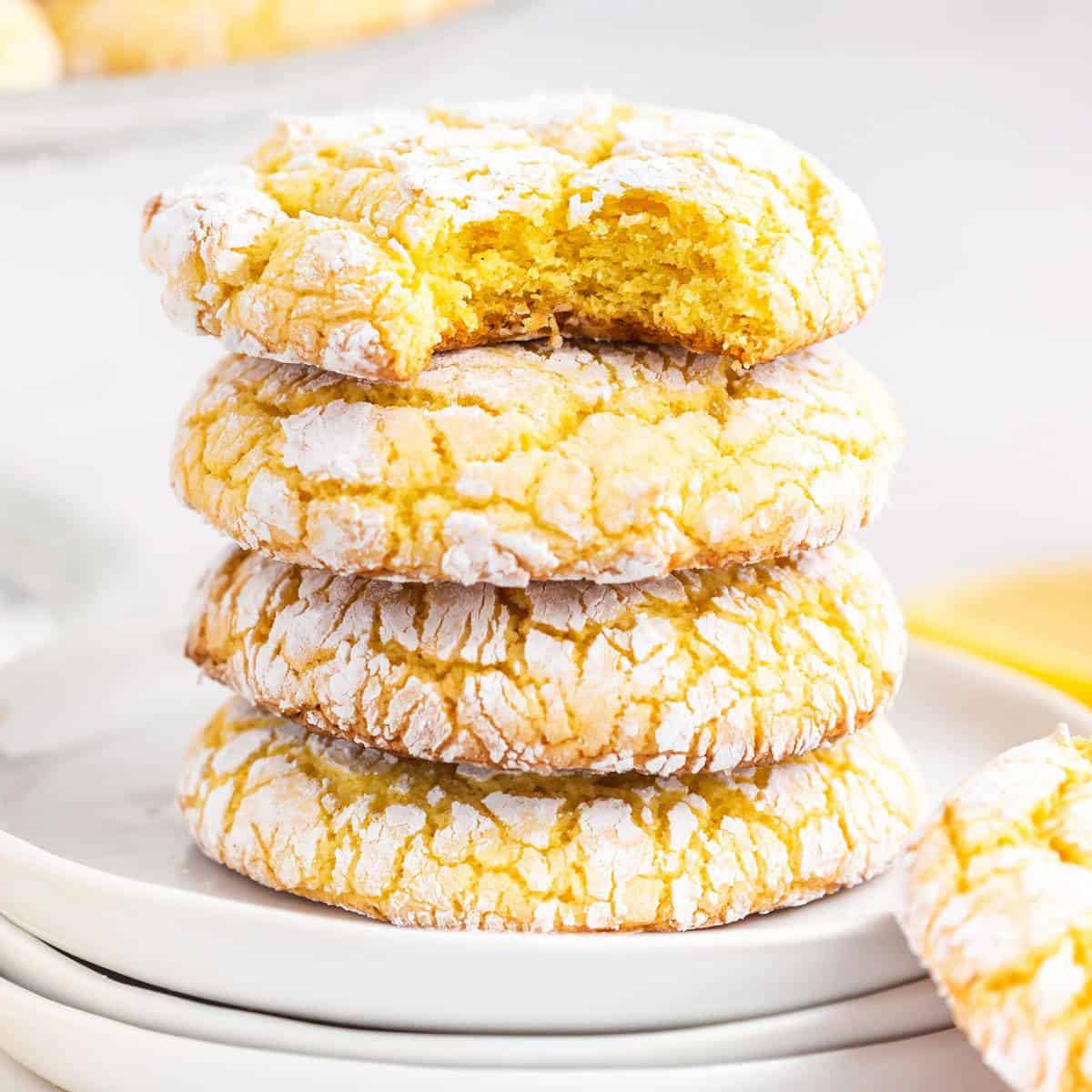 Lemon Crinkle Cookies by Platter Talk