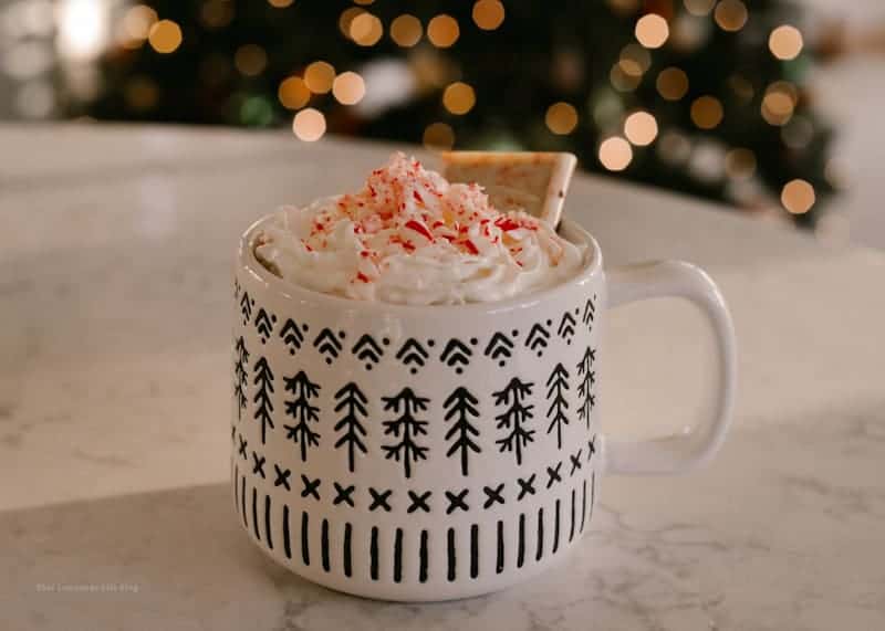 White Chocolate Peppermint Hot Cocoa by That Lemonade Life