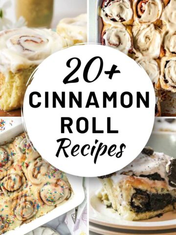 20 plus cinnamon roll recipes.