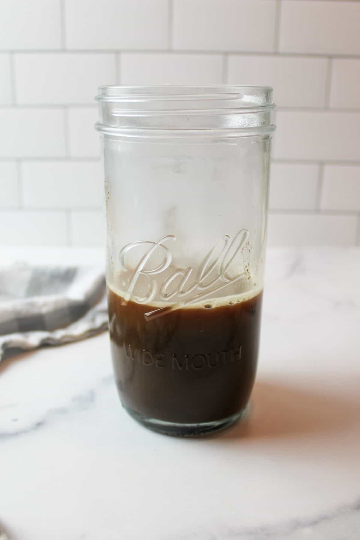 oreo coffee in a tall glass cup.