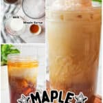 promotional graphic for Maple Iced Coffee