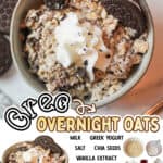 promotional graphic for Oreo Overnight Oats