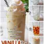 promotional graphic for Vanilla Iced Latte