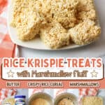 promotional graphic for Rice Krispie Treats with Marshmallow Fluff