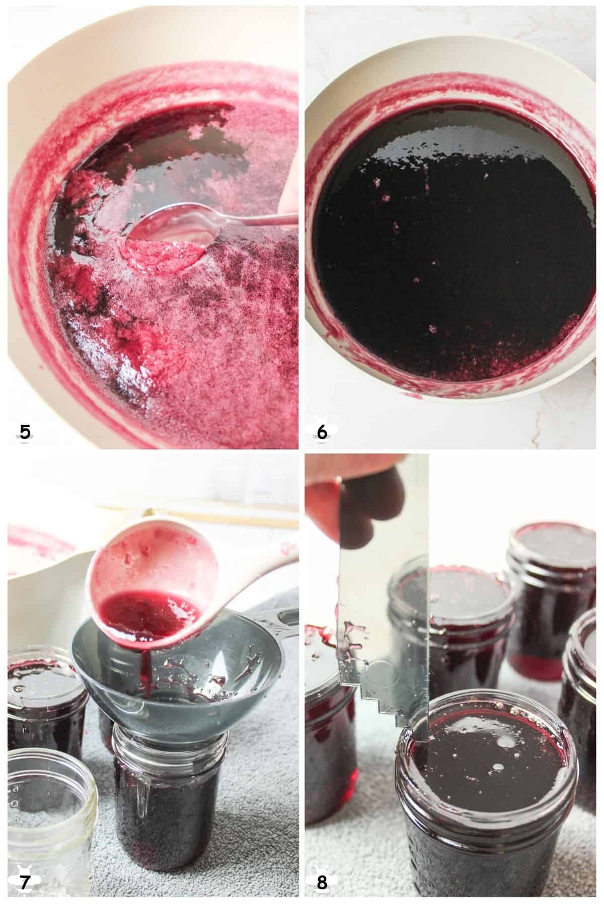 bring to boil, scrape off foam, ladel into jars.