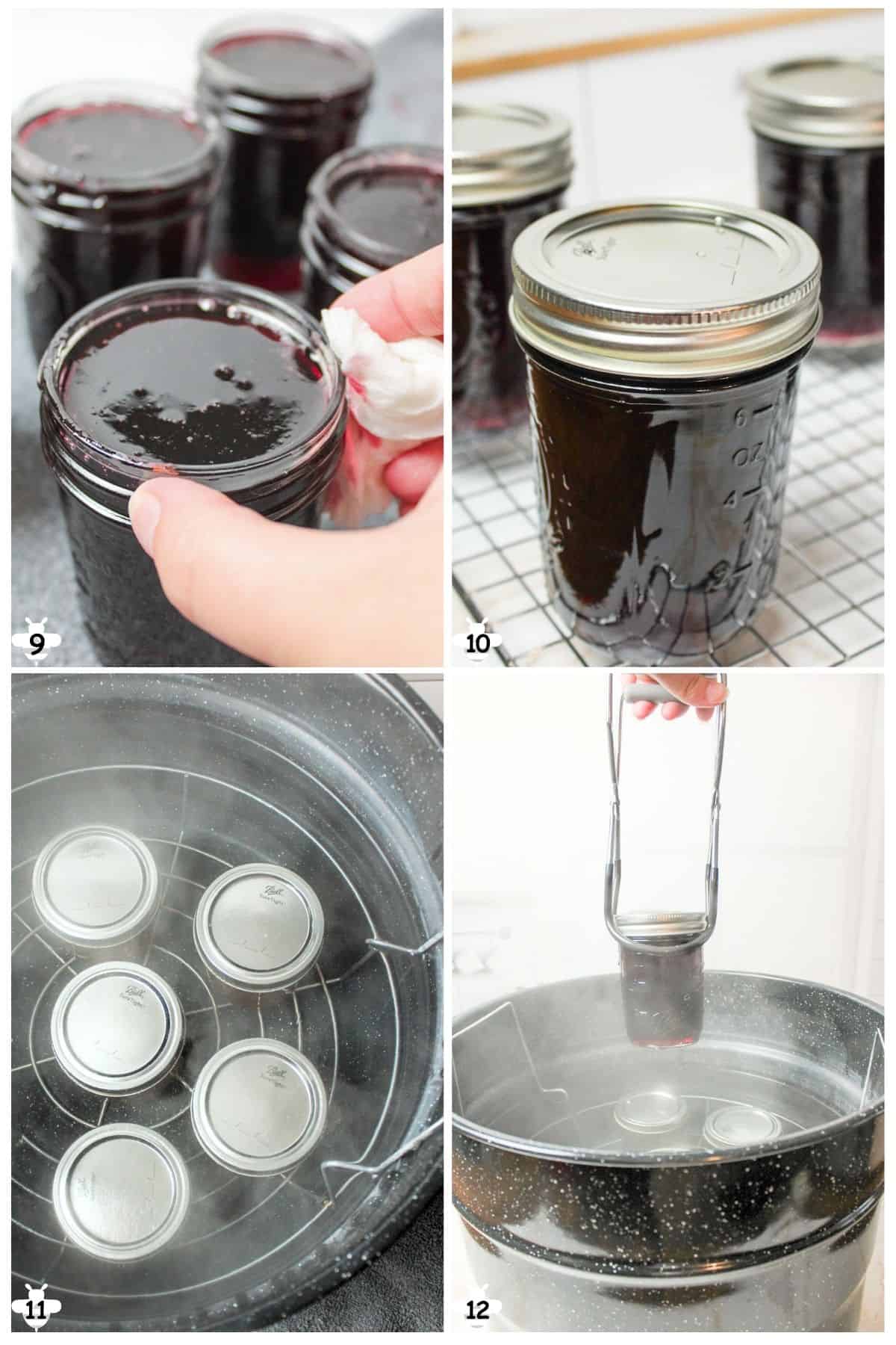wipe jar rims and add lids and rings before processing.