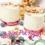 promotional graphic for instant pot yogurt.