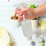 promotional graphic for dryer sheet spray.