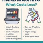 promotional graphic for guide to cleaning your dishwasher.
