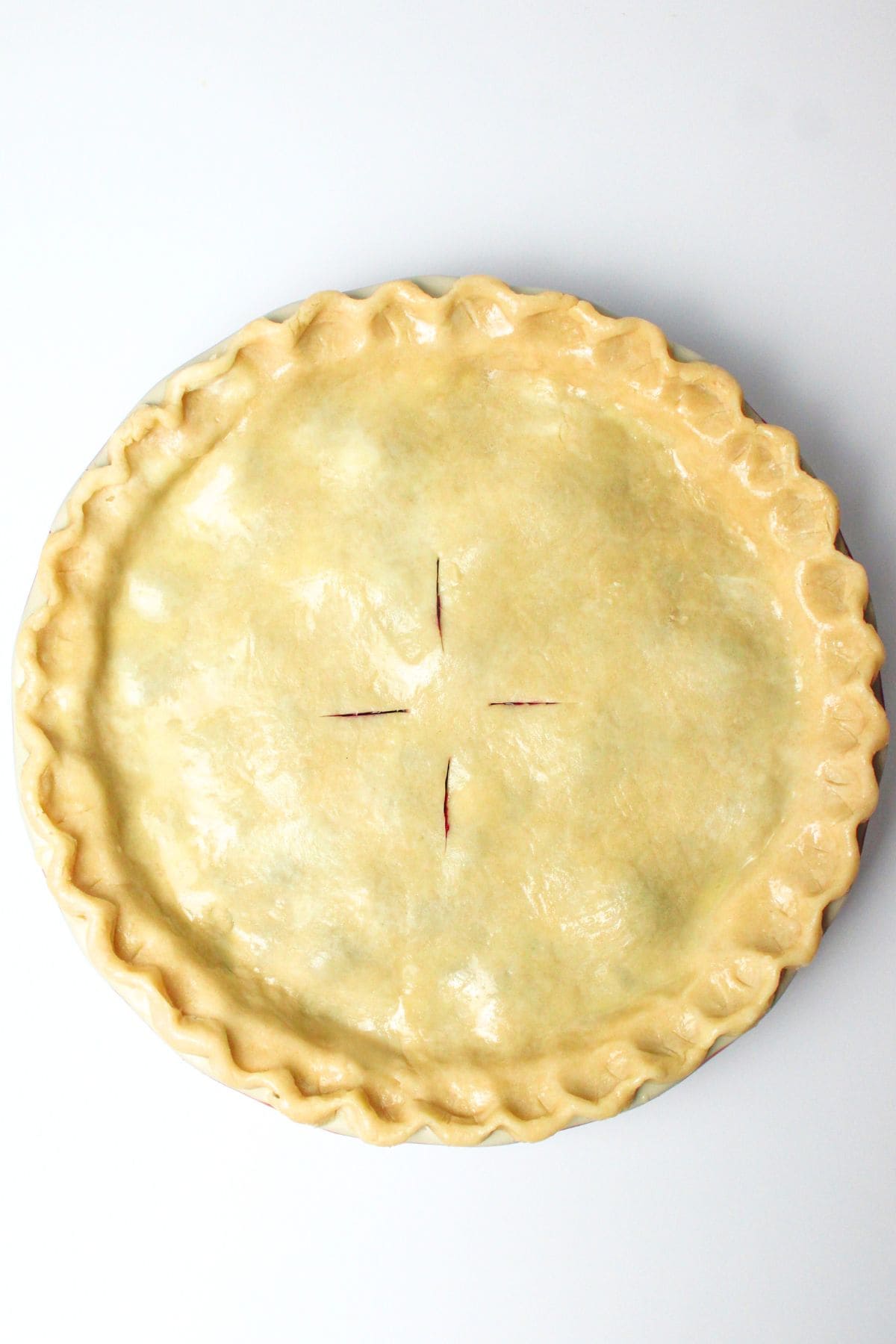 an unbaked pie.