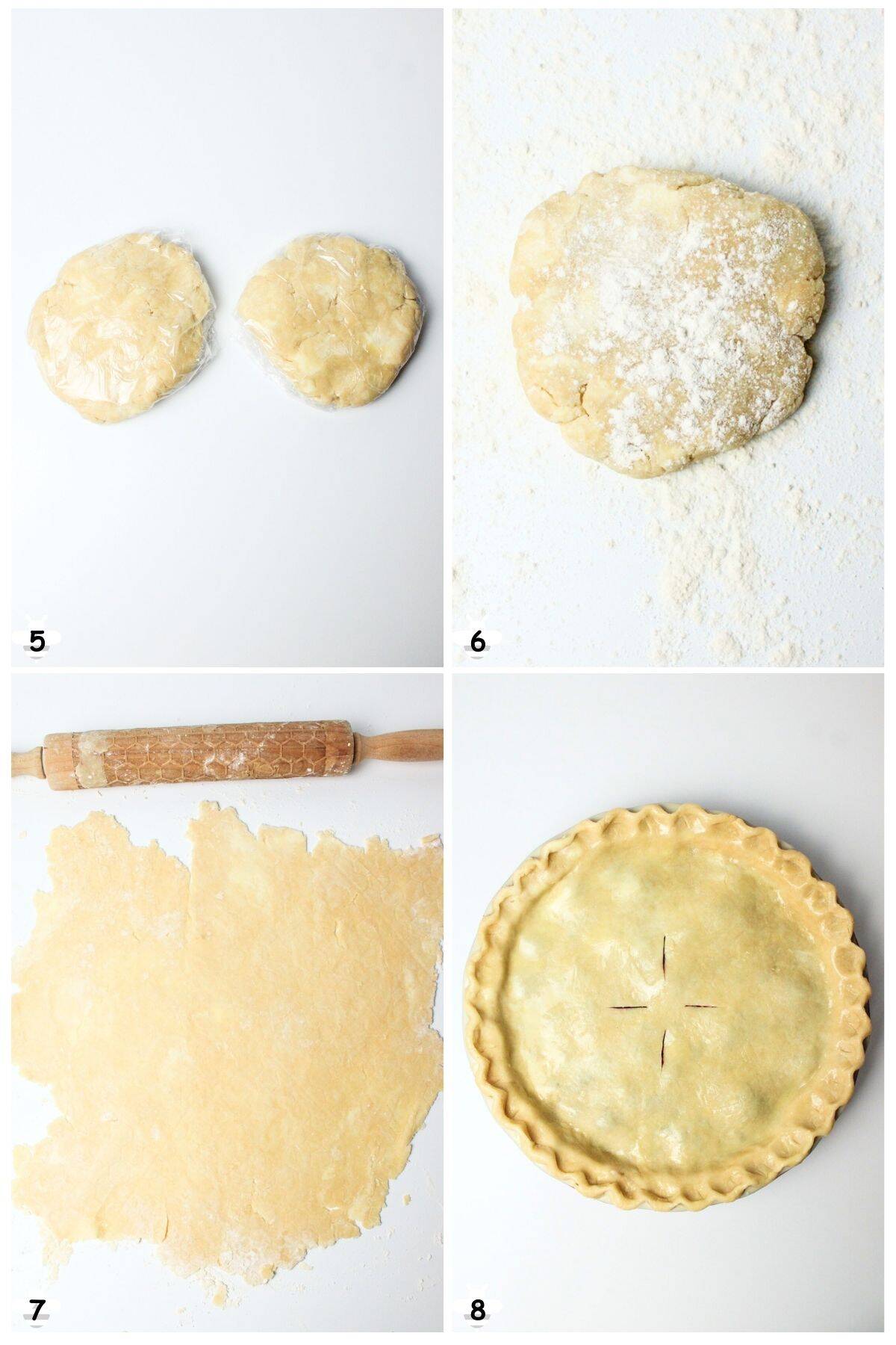 chill, roll and assemble pie.