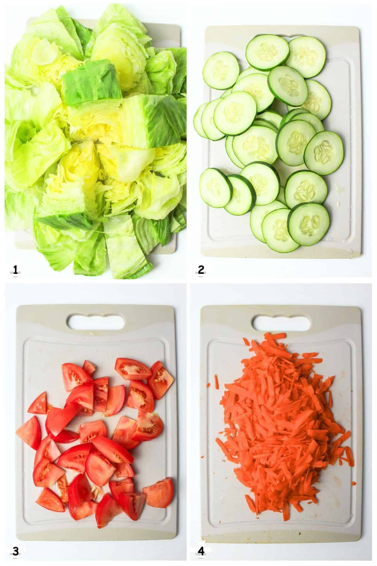 chop the produce.