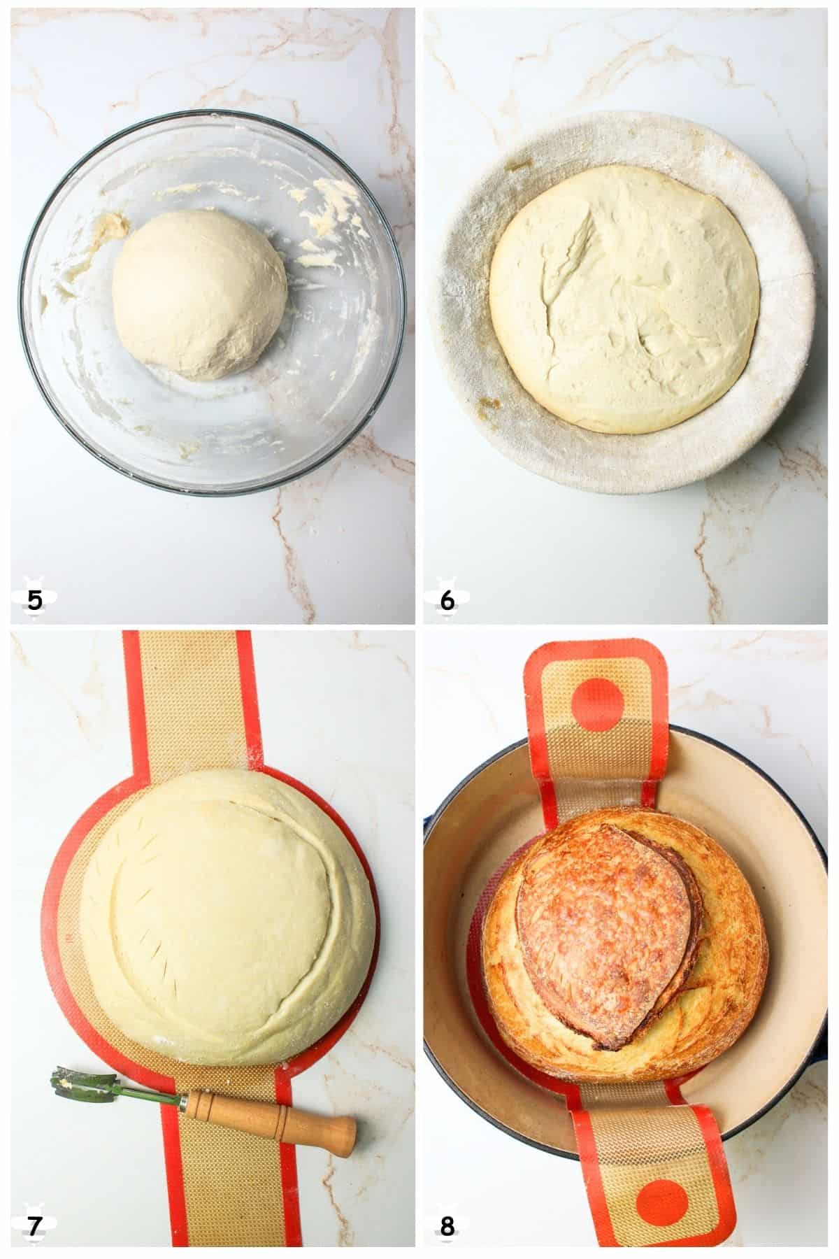 when ready, chill dough overnight then score and bake.