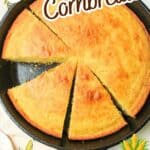 promotional graphic for sourdough cornbread.
