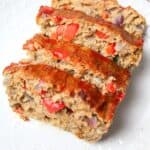 sliced turkey meatloaf.