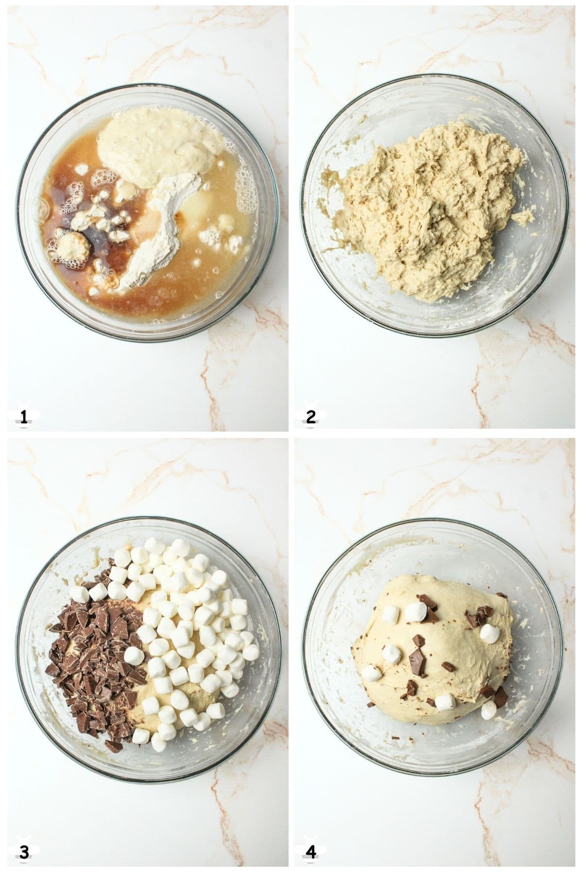 mix ingredients together.