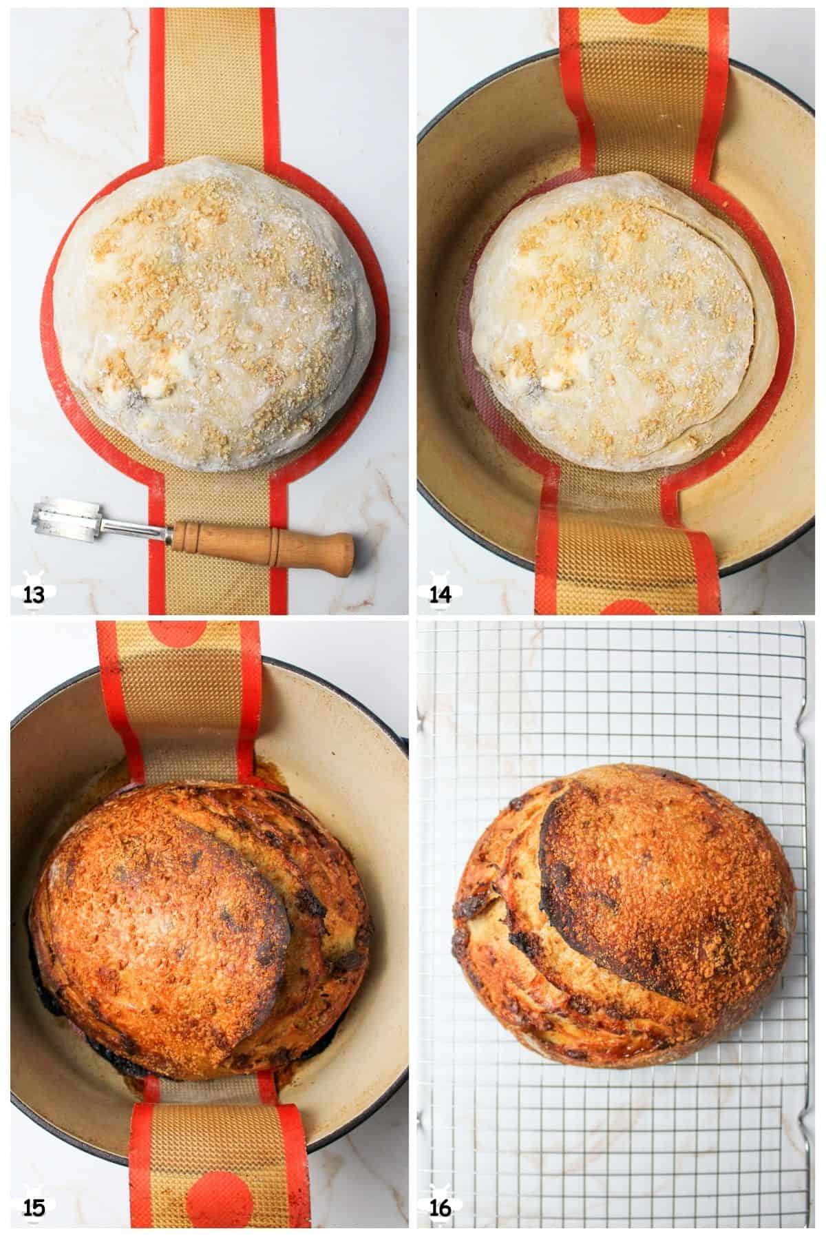 score and bake then cool.