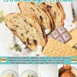 promotional graphic for smores sourdough bread.