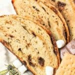sliced smores sourdough bread.