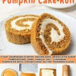 promotional graphic for sourdough pumpkin roll.