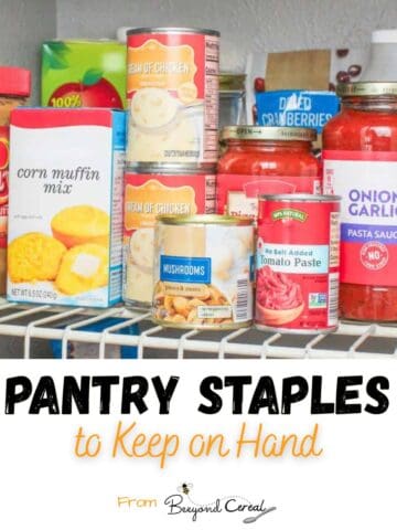 pantry staples to keep on hand.