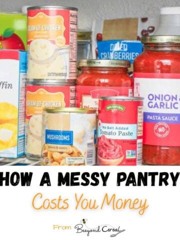 how a messy pantry costs you money.