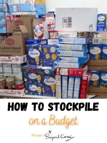 how to stockpile on a budget.
