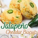 promotional graphic for jalapeno cheddar biscuits.