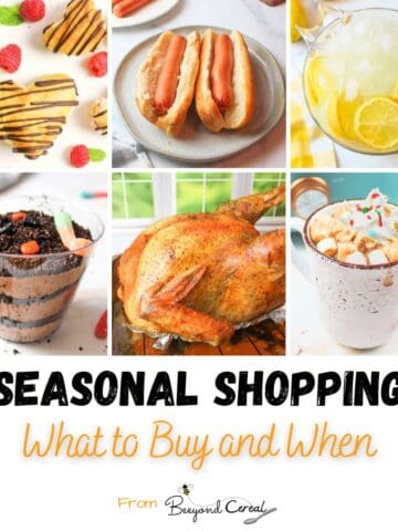 seasonal shopping what to buy and when.