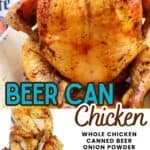 beer can chicken promotional graphic.