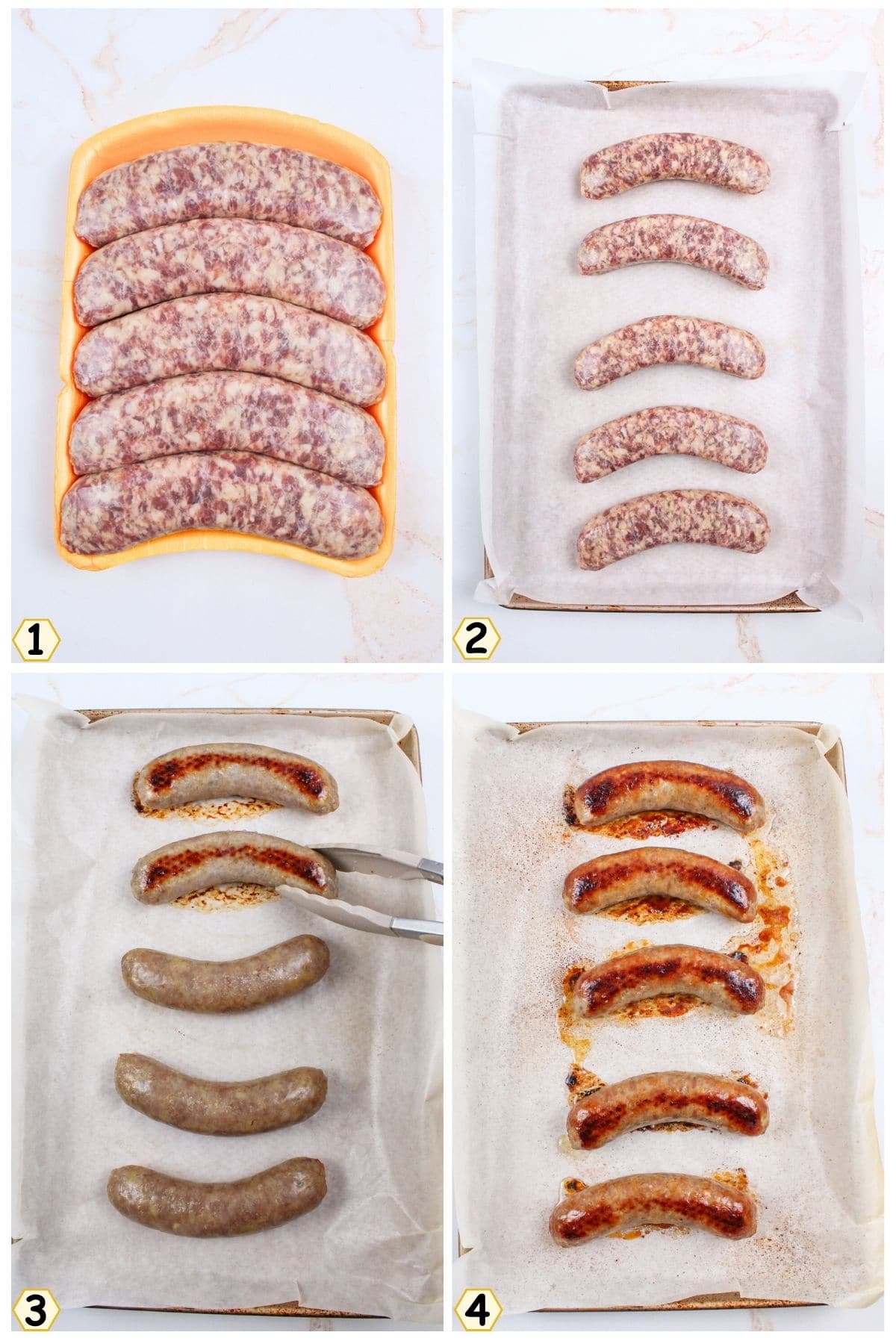 unwrap package, lay on baking sheet, bake and flip halfway.