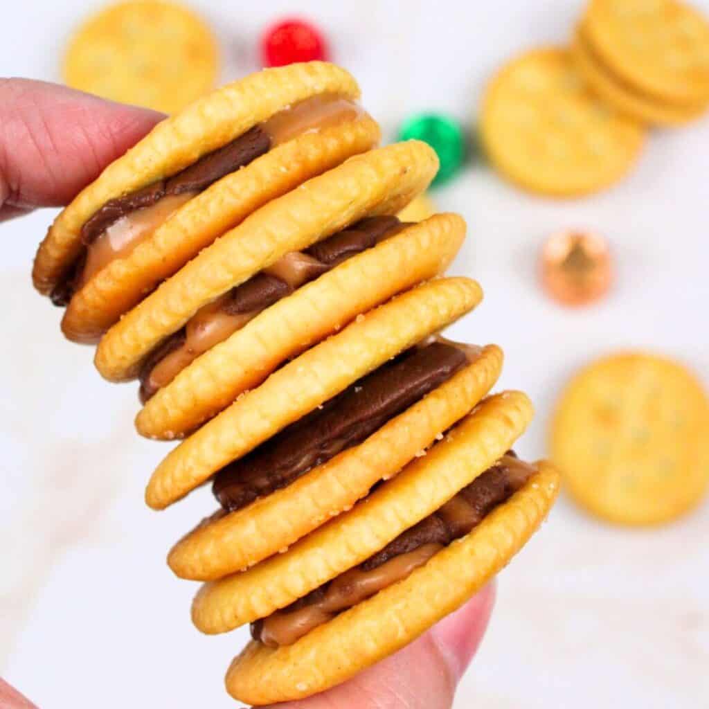 Rolo Stuffed Ritz Crackers - BeeyondCereal